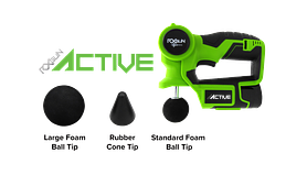 Rx Gun Active 3 Tips High Intensity Percussion Massage Gun
